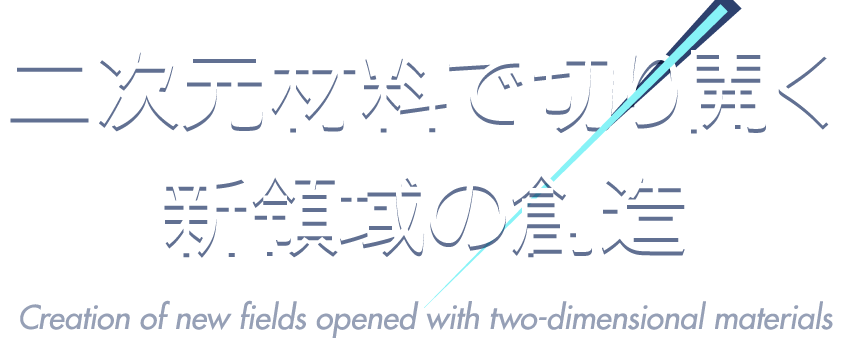 二次元材料で切り開く新領域の創造